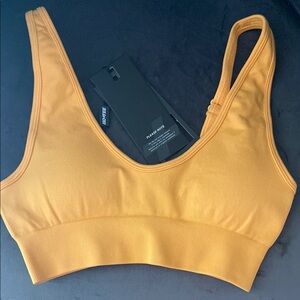 Oh Polly Bo Tee Women's Mustard Sports Bra
